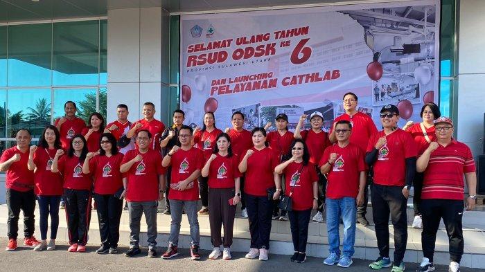 Perayaan HUT ke-6 RSUD ODSK Sulawesi Utara, Jumat (17/5/2024).