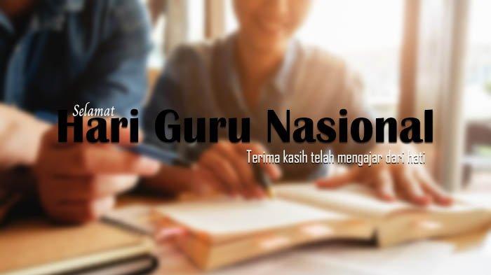 Poster Hari Guru Nasional 2023.