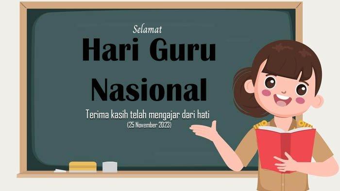 Poster Hari Guru Nasional 2023.