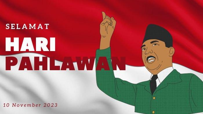 Poster Ucapan Selamat Hari Pahlawan 2023