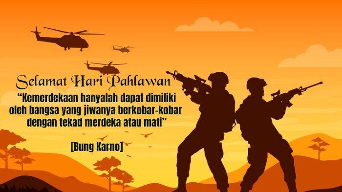 Poster Ucapan Selamat Hari Pahlawan Nasional 2023.