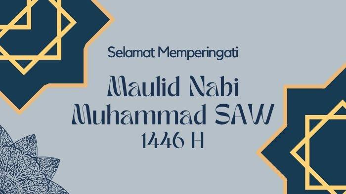 Poster Ucapan Selamat Maulid Nabi Muhammad SAW 2024