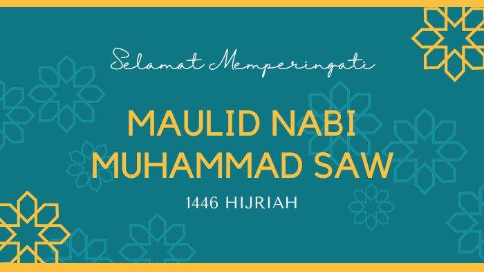 Poster Ucapan Selamat Maulid Nabi Muhammad SAW 2024