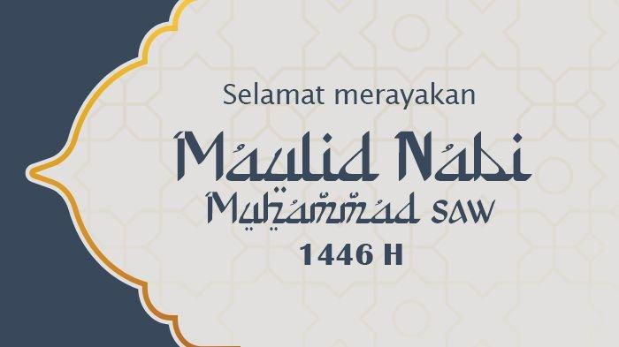 Poster Ucapan Selamat Maulid Nabi Muhammad SAW 2024