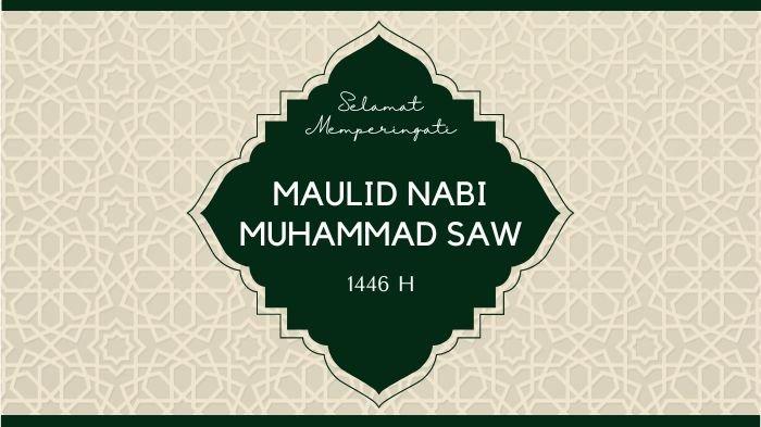 Poster Ucapan Selamat Maulid Nabi Muhammad SAW 2024