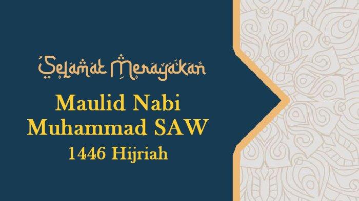 Poster Ucapan Selamat Maulid Nabi Muhammad SAW 2024