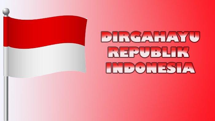 Poster gambar ucapan Dirgahayu RI.