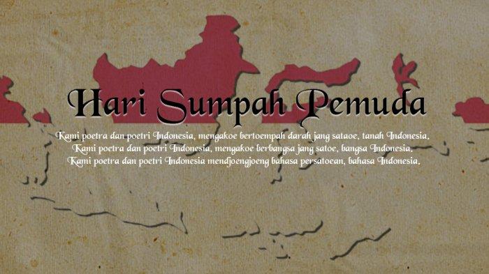 Poster ucapan Selamat Hari Sumpah Pemuda.