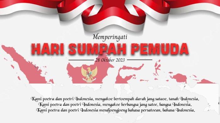 Poster ucapan Selamat Hari Sumpah Pemuda.
