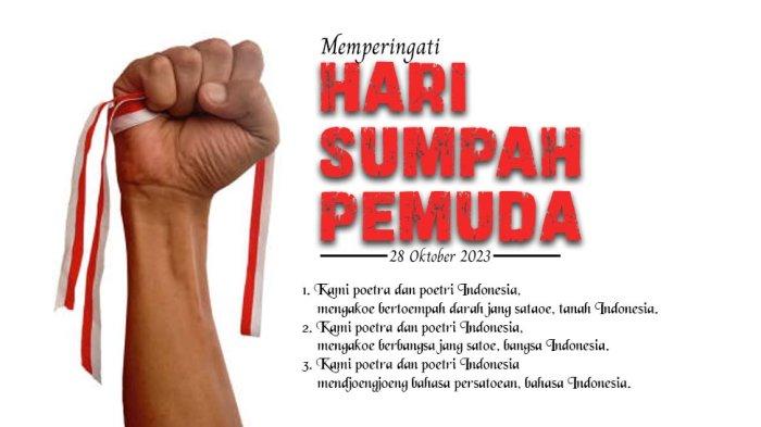 Poster ucapan Selamat Hari Sumpah Pemuda.