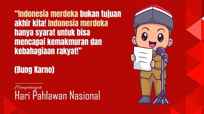 Poster ucapan selamat Hari Pahlawan 2023.