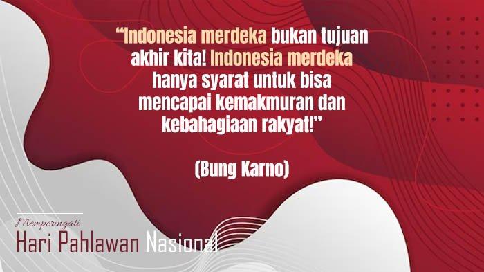 Poster ucapan selamat Hari Pahlawan 2023.
