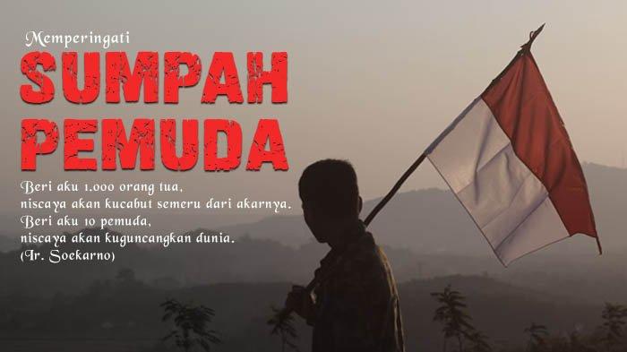 Poster ucapan selamat hari Sumpah Pemuda 2023.