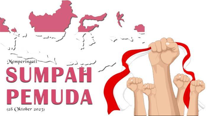 Poster ucapan selamat hari Sumpah Pemuda 2023.