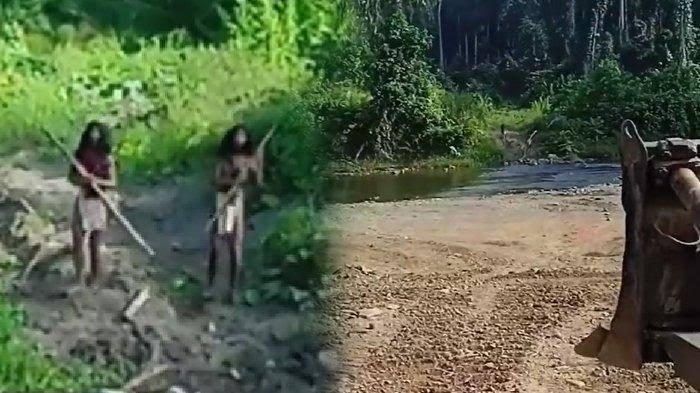 Potongan video yang memperlihatkan suku Hongana Manyawa di Halmahera Maluku Utara.