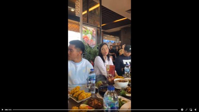 Potret Kaesang Pangarep makan siang bersama influencer Sulut yang goyang-goyang di Mantos, Kota Manado pada Sabtu (14/10/2023) siang lalu.