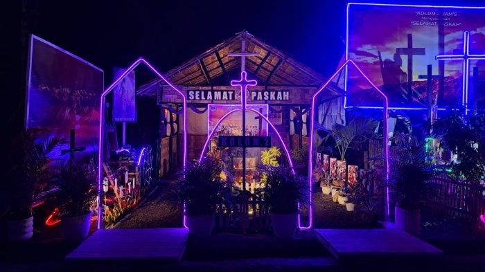 Potret Taman Paskah jemaat GMIM Abraham Matungkas Minut