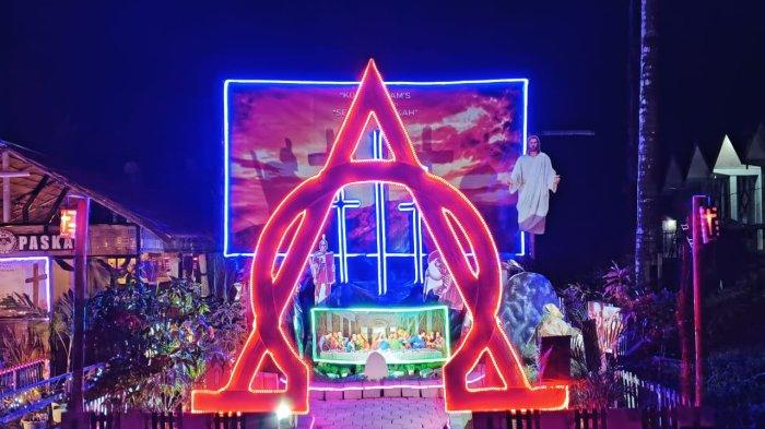 Potret Taman Paskah jemaat GMIM Abraham Matungkas Minut