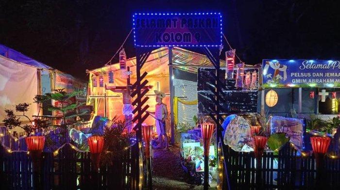 Potret Taman Paskah jemaat GMIM Abraham Matungkas Minut