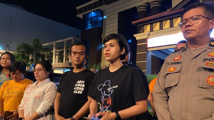 Press Conference pengungkapan kasus tawuran antar kampung di jalan Banjer Kota Manado, Sulawesi Utara.