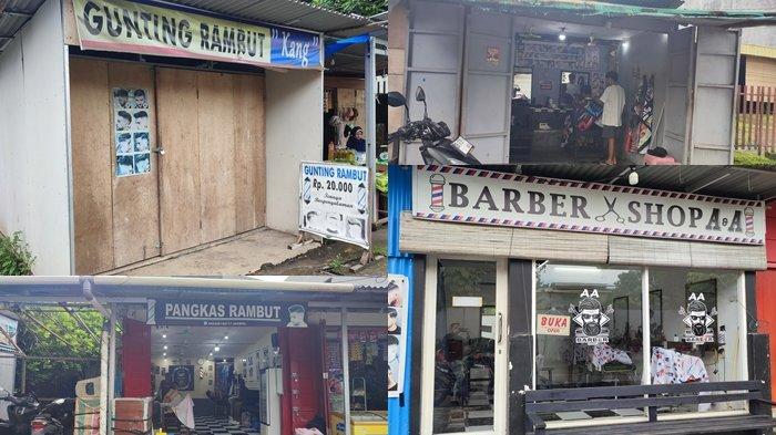 TEMPAT PANGKAS RAMBUT: Potret 4 tempat pangkas rambut di Manado Sulawesi Utara. Ada yang cuma Rp 15 ribu per kepala.