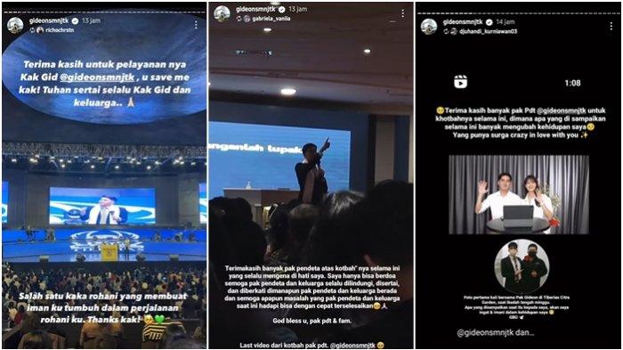 Repost story Gideon Simanjuntak - ungkapan terima serta doa dari jemaat