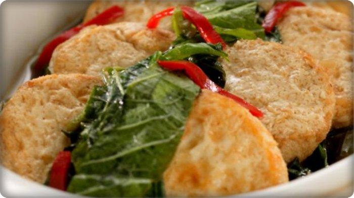 Resep sayur tahu tumis bayam untuk menu sahur dan buka puasa.