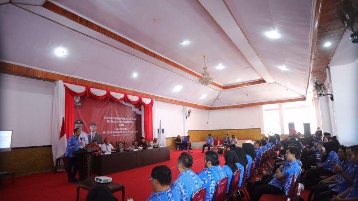 Sekda Kotamobagu Buka Sosialisasi PBMD dan Luncurkan Aplikasi Sistem Informasi Kendaraan Dinas dan Aplikasi e–SHS