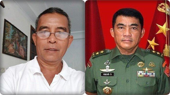Sekretaris DPC Gerindra Bitung Harry Markus Tobangen dan calon Gubernur Sulut dari Partai Gerindra, Yulius Komaling.