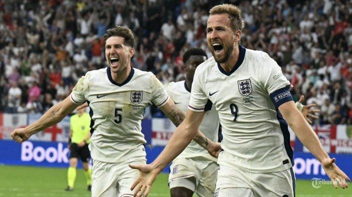 Selebrasi penyerang Inggris Harry Kane.
