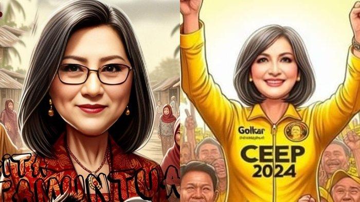 Srikandi Bursa Cagub Sulut di Pilgub 2024. Rita Tumuntuan dan Tetty Paruntu.