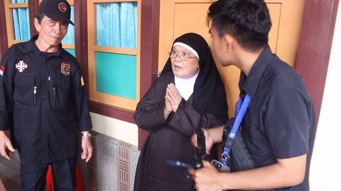 Suasana dalam Biara Karmel OCD Santa Theresia dari Kanak-kanak Yesus di Jalan Opo Worang, Kelurahan Kakaskasen Tiga, Kecamatan Tomohon Utara, Kota Tomohon, Sulawesi Utara, Sabtu (4/5/2024).
