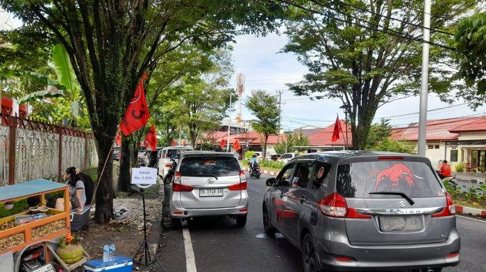 Suasana di Sekitar KONI Manado, Kamis 1 Februari 2024 jelang kampanye Ganjar.
