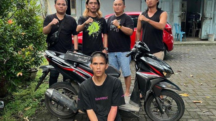 PENCURI DI MINUT - Tim Resmob Polres Minut menangkap pencuri kendaraan bermotor dan mesin di tempat persembunyiannya di Kelurahan Rap-Rap, Kecamatan Airmadidi, Minut, Sulawesi Utara. Rupanya pelaku sudah beraksi di beberapa TKP.