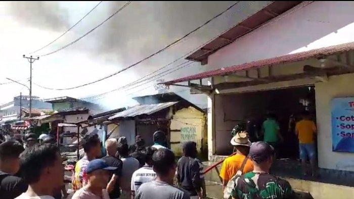 TKP kebakaran di Kotamobagu, Sulawesi Utara (Sulut).