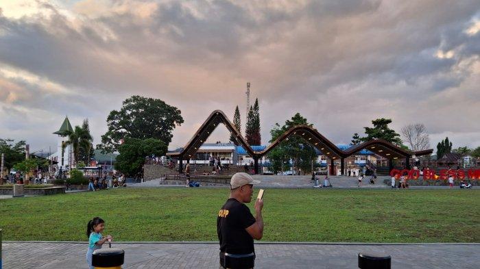 Taman God Bless Minahasa, Sulawesi Utara, Sabtu (30/3/2024).