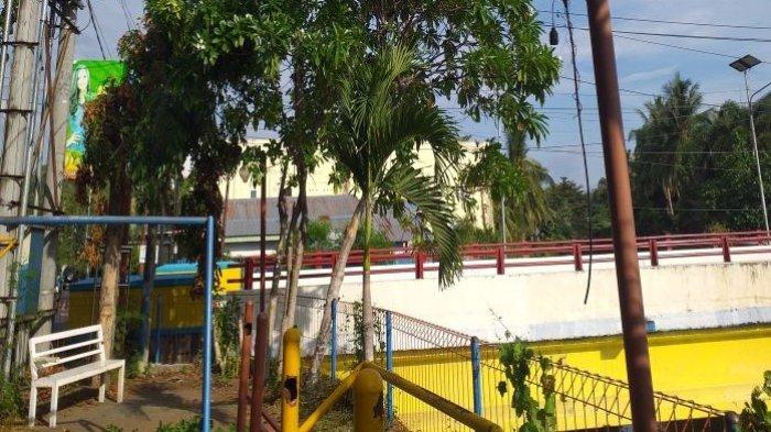 Kondisi terkini Taman Kerukunan Dendengan Dalam di Paal Dua, Manado, Sulawesi Utara, Rabu (22/11/2023).