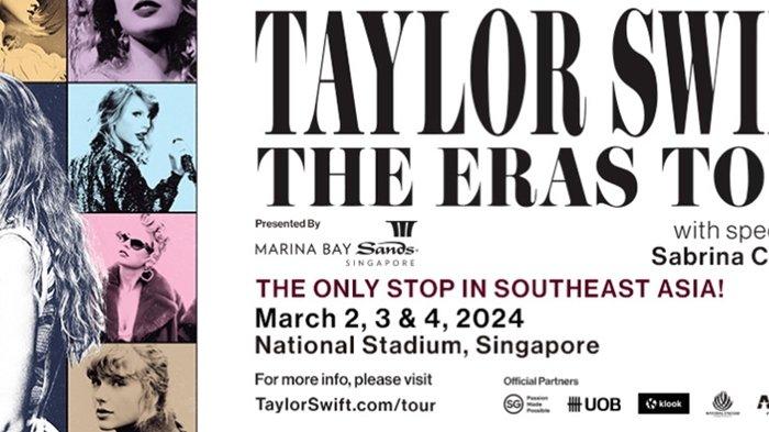 Tiket Konser Taylor Swift di Singapura Dijual Besok. Spesial Bagi Pemegang Kartu UOB.