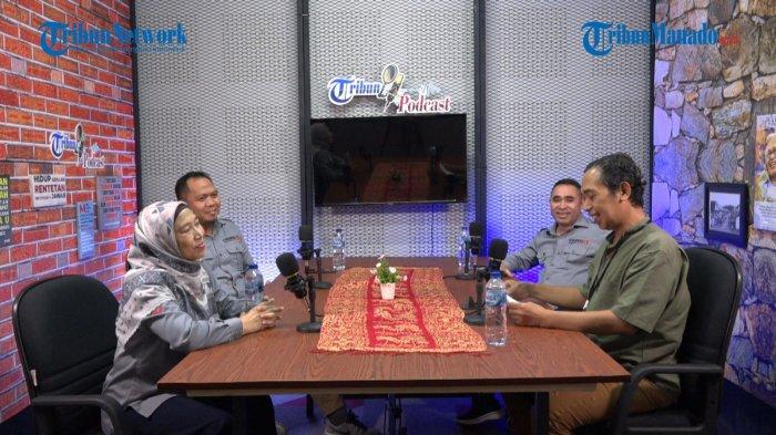 Tim Stranas PK yakni para tenaga ahli Frida Rustiani, Fridolin Joseph Berek, Muhammad Isro, di podcast tribunmanado.co.id, Rabu 31 Juli 2024.