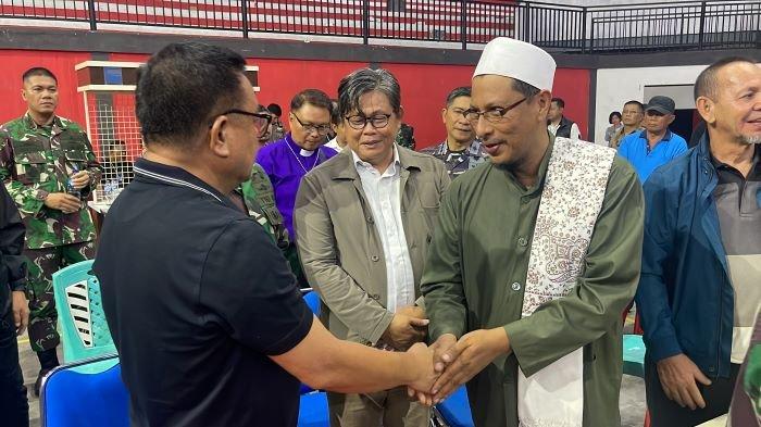 Tokoh agama Kristen dan Islam di Bitung duduk bersama pemerintah, TNI Polri membahas masalah dua kelompok uang terlibat ketegangan Sabtu kemarin.