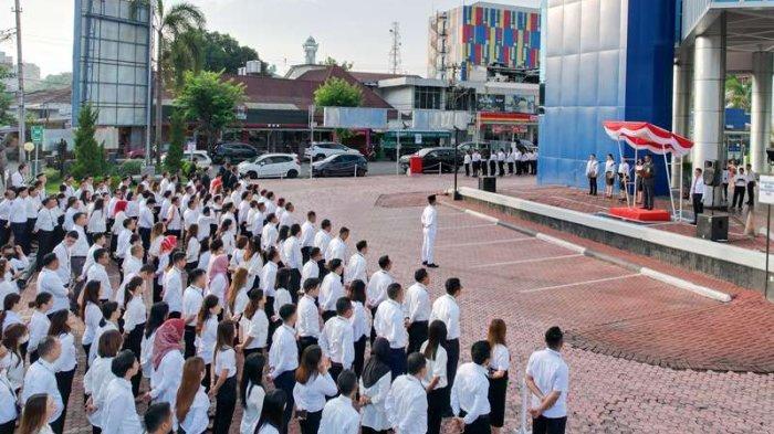 Upacara Hari Lahir Pancasila BRI Regional Office Manado, Sabtu 1 Juni 2024.