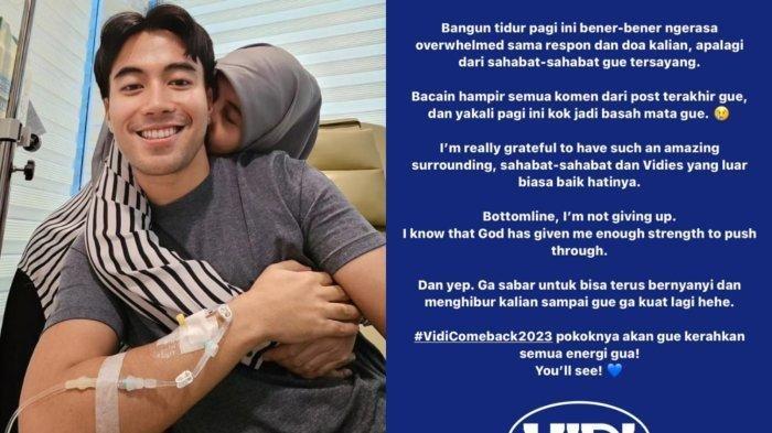Vidi Aldiano umumkan dirinya sedang berjuang melawan kanker selama tiga tahun belakang ini.