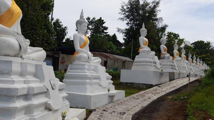 Vihara Arama Kebun Kesadaran Desa Kolongan, Kecamatan Talawaan, Kabupaten Minahasa Utara, Sulut.