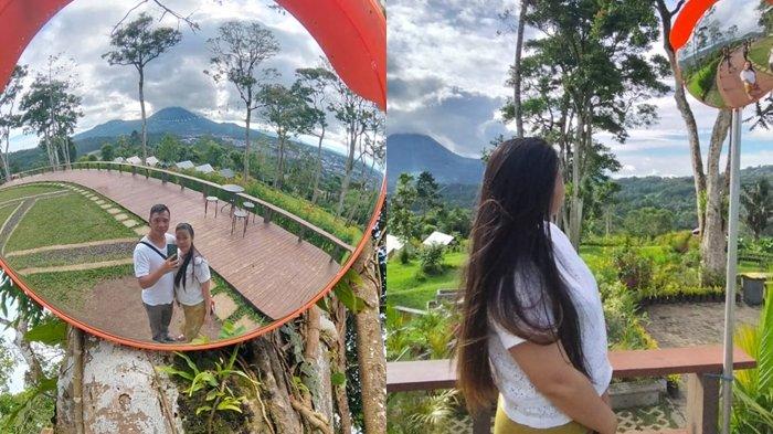 WISATA - Spot foto yang ada di Kilapong Hils. Salah satu tempat wisata baru di Kota Tomohon Sulawesi Utara.