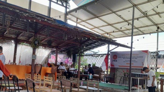 Lokasi pendaftaran calon kepala daerah dari PKS di Kelurahan Maasing, Kecamatan Tuminting, Kota Manado, Sulawesi Utara, Kamis (16/5/2024).