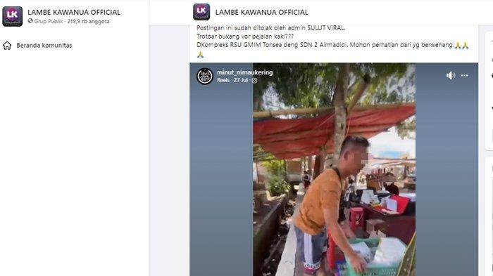 Berita Viral Trotoar Dijadikan Tempat Jualan, Warga dan Pedagang Adu Argumen, Netizen Geram