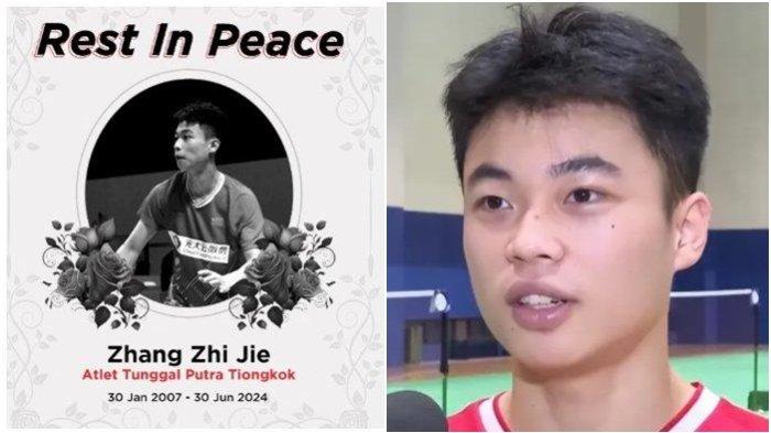 Zhang Zhi Jie, pebulu tangkis tunggal putra China yang meninggal dunia saat tanding lawan Jepang di Kejuaraan Asia Junior 2024