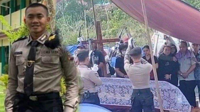 (Kiri) Bripda Ignatius Dwi Frisco Sirage Polisi (Bripda IDF) asal Kabupaten Melawi Kalimantan Barat tengah menjadi sorotan publik. (Kanan) Pemakaman Bripda IDF.