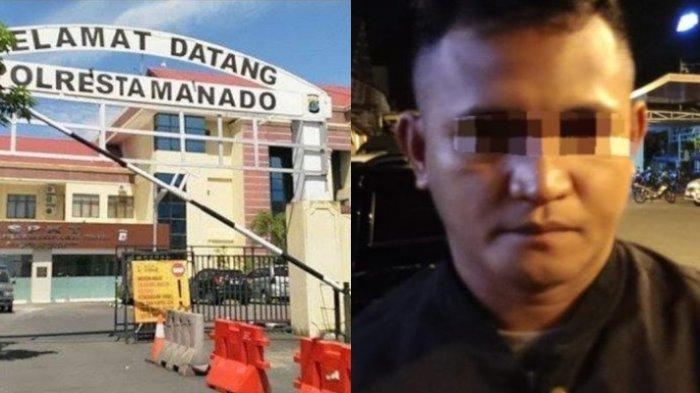 Seorang pria berinisial AYP (34) berpura-pura menjadi petugas dari Polda Sulawesi Utara.