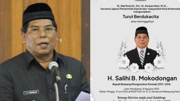 Mantan Bupati Bolmong, Salihi Mokodongan, sakit dalam dua bulan terakhir hingga meninggal dunia.